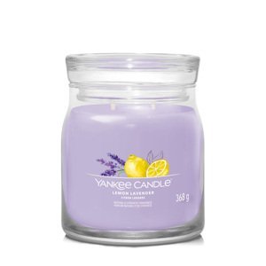 Yankee Candle Aromatická svíčka Signature sklo střední Lemon Lavender 368 g