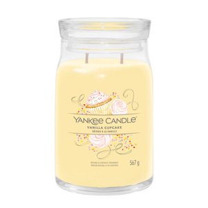 Yankee Candle Aromatická svíčka Signature sklo velké Vanilla Cupcake 567 g