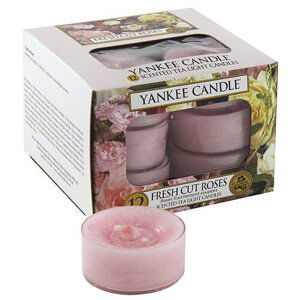 Yankee Candle Aromatické čajové svíčky Fresh Cut Roses 12 x 9,8, g