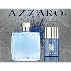 Azzaro Chrome - toaletní voda s rozprašovačem 100 ml + tuhý deodorant 75 ml