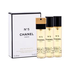 Chanel No. 5 - toaletní voda s rozprašovačem - náplň (3 x 20 ml) 60 ml