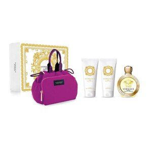 Versace Eros Pour Femme - EDT 100 ml + sprchový gel 100 ml + tělové mléko 100 ml + kosmetická taštička