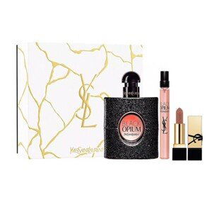 Yves Saint Laurent Black Opium - EDP 90 ml + rtěnka 1,3 g + EDP 10 ml