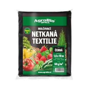 AgroBio Černá netkaná textilie 50 g/m2 1,6x10 m