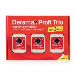 Deramax Profi Trio - ultrazvukový plašič kun a hlodavců na 1950m2
