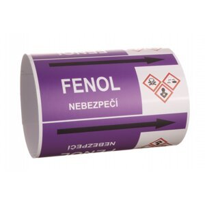 Páska na značení potrubí Signus M25 - FENOL Samolepka 80 x 62 mm, délka 1,5 m, Kód: 25952