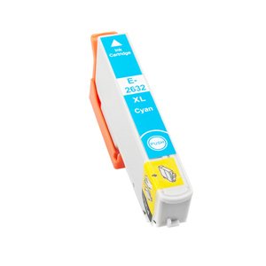 Tonery Náplně Cartridge Epson T2632, kompatibilní kazeta (Azurová)