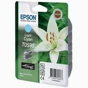 Tonery Náplně Inkoustová cartridge Epson Stylus Photo R2400, C13T059540, světle modrá, 1*13ml,