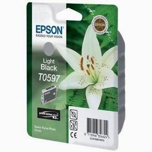 Tonery Náplně Inkoustová cartridge Epson Stylus Photo R2400, C13T059740, světle černá, 1*13ml,