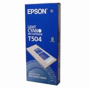 Tonery Náplně Zásobník Epson T504, C13T504011 (Světle azurová)