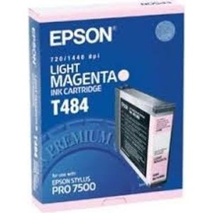 Tonery Náplně Zásobník Epson T484, C13T484011 (Světle purpurová)