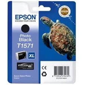 Tonery Náplně Zásobník Epson T1571, C13T15714010 (Foto černá)