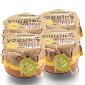 4x200ml Yoggies omáčka s kuřecím masem a batáty