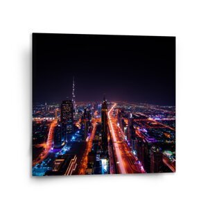 Obraz Rozsvícené město - 110x110 cm