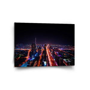 Obraz Rozsvícené město - 120x80 cm