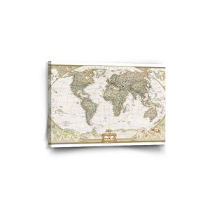 Obraz Mapa světa - 60x40 cm