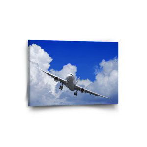 Obraz Letadlo při přistání - 90x60 cm