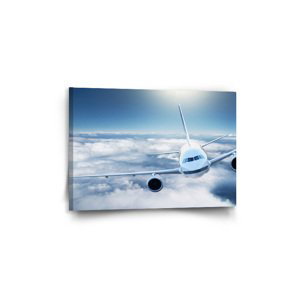Obraz Letadlo v oblacích - 60x40 cm