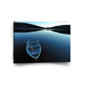 Obraz Loďka na jezeře - 120x80 cm