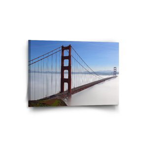 Obraz Golden Gate v mlze - 90x60 cm