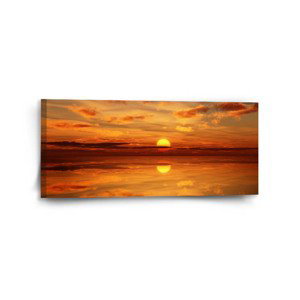 Obraz Oranžové slunce - 110x50 cm