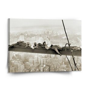 Obraz Ležící zedníci na traverze - 150x110 cm