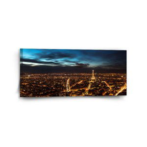 Obraz Noční Paříž - 110x50 cm