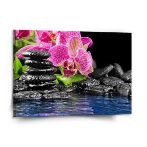 Obraz Orchidej na kamenech - 150x110 cm