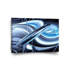Obraz Modrá abstrakce - 120x80 cm