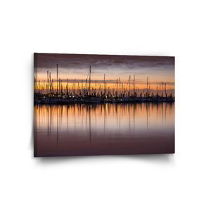 Obraz Večerní přístav - 120x80 cm