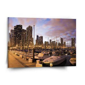 Obraz Městský přístav - 150x110 cm