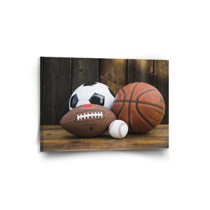 Obraz Sportovní míče - 90x60 cm