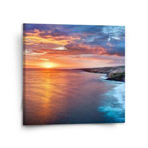 Obraz Západ slunce nad mořem - 110x110 cm
