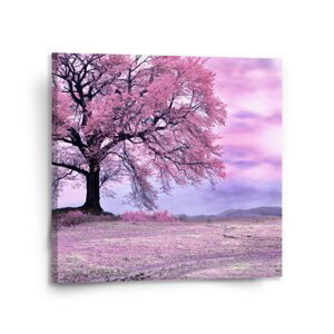 Obraz Růžový strom - 110x110 cm