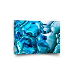 Obraz Modré bubliny - 90x60 cm