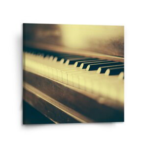 Obraz Klávesy klavíru - 110x110 cm