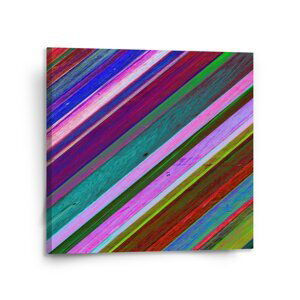 Obraz Nabarvené dřevo - 110x110 cm