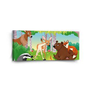 Obraz Lesní zvířátka 2 - 110x50 cm