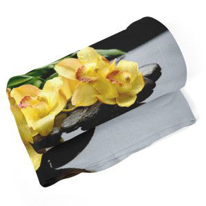 Deka Žluté orchideje - 190x140 cm