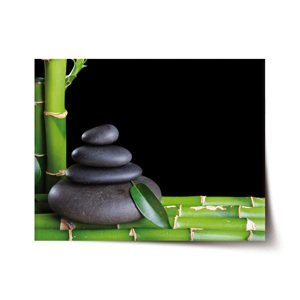 Plakát Bambus a kameny - 60x40 cm