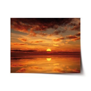 Plakát Oranžové slunce - 120x80 cm