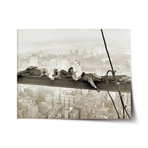 Plakát Ležící zedníci na traverze - 120x80 cm