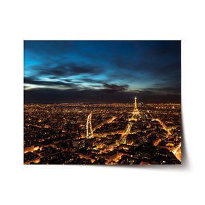 Plakát Noční Paříž - 90x60 cm