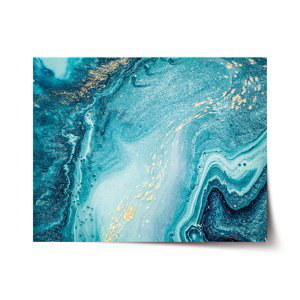 Plakát Modrý pigment - 90x60 cm