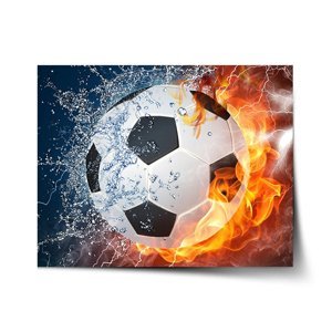 Plakát Fotbalový míč - 60x40 cm