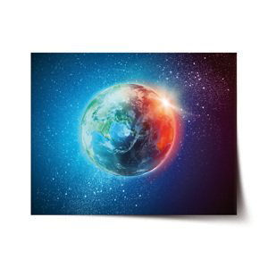 Plakát Země ve vesmíru - 60x40 cm