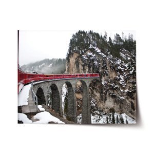 Plakát Vlak na mostě 2 - 120x80 cm