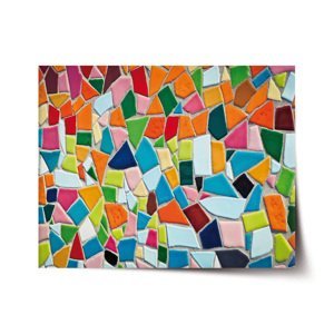 Plakát Barevná mozaika - 90x60 cm
