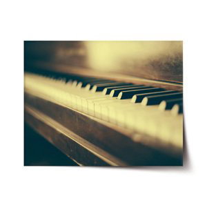 Plakát Klávesy klavíru - 60x40 cm