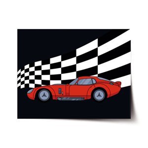 Plakát Závodní auto - 60x40 cm